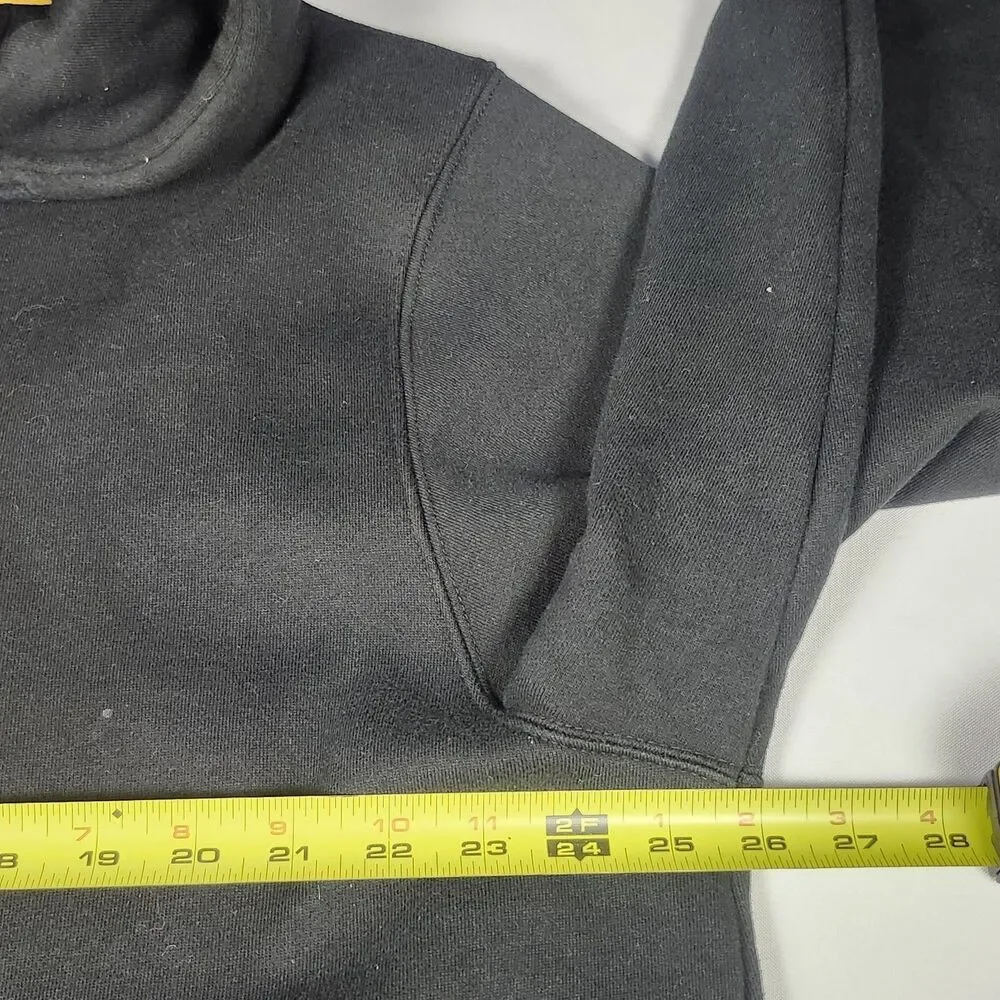 CAT Hoodie Mens XL Black Fleece Pockets‎ Heavyweight
